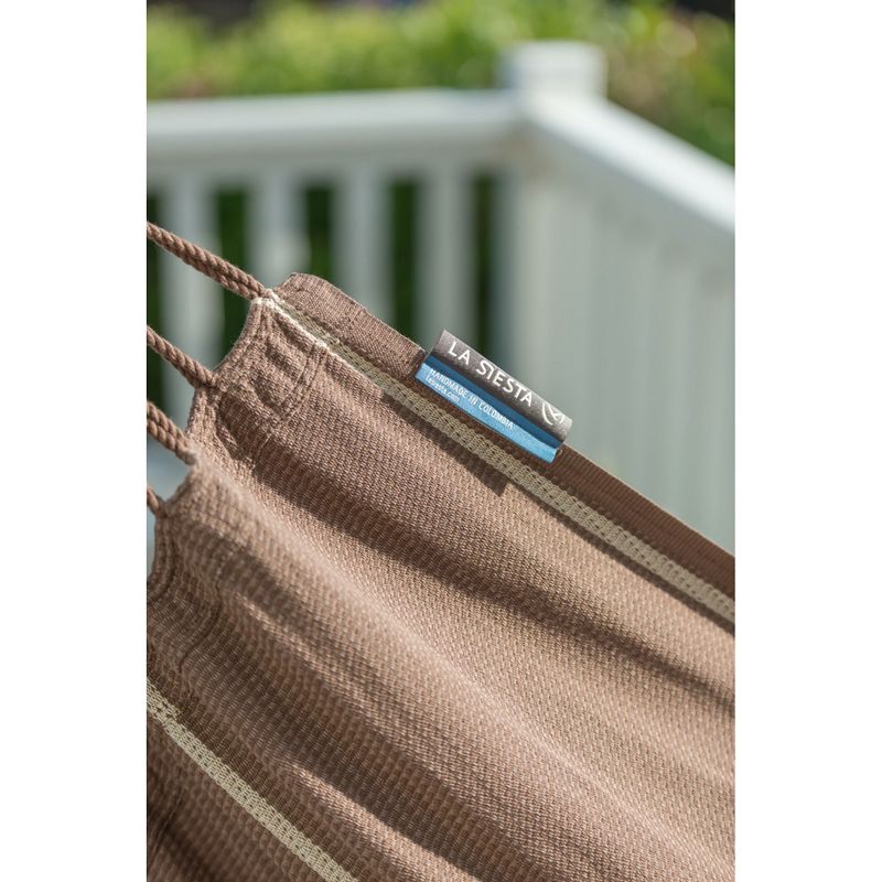 La Siesta HAL21-6 Habana Organic Cotton Bamboo Lounger Hammock Chair, Chocolate