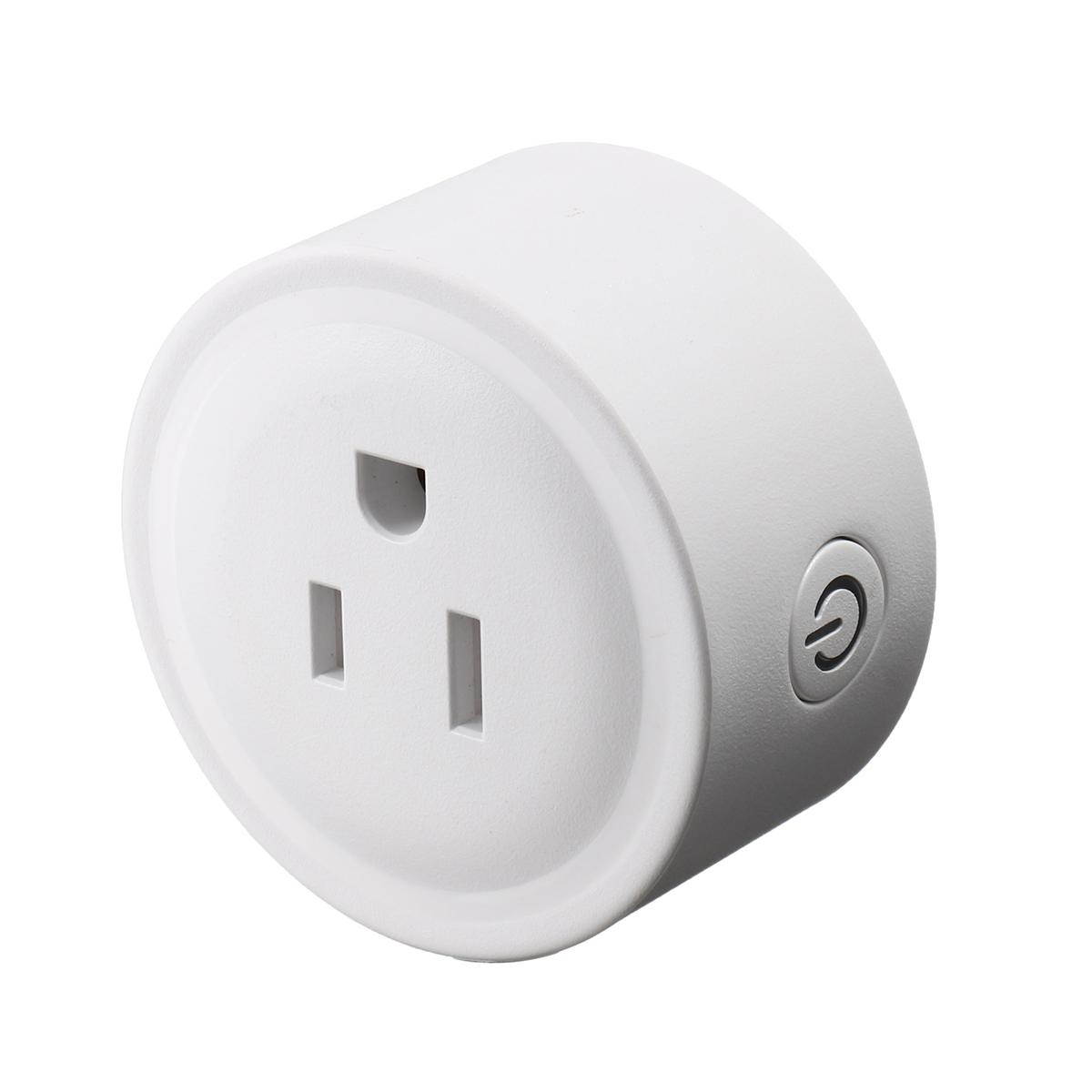 50-60Hz Smart Wi-Fi Mini Outlet Plug Switch Works With Echo Alexa Remote Control -