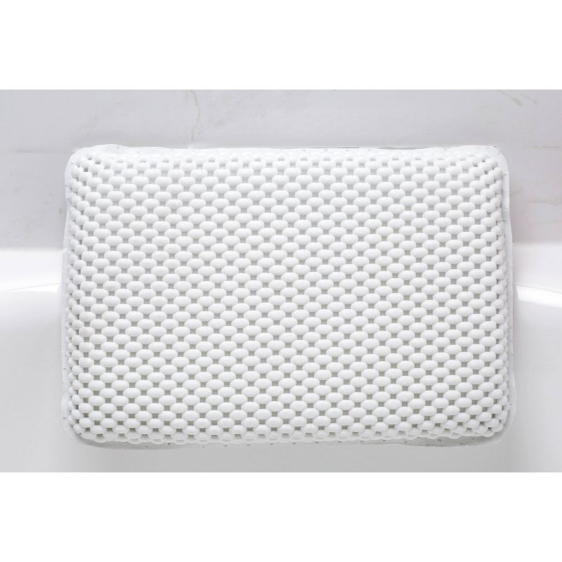 Spa Foam Bath Pillow White - Bath Bliss