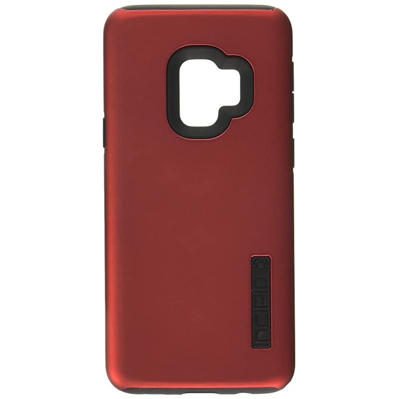 DualPro Samsung Galaxy S9 Case with Shock-Absorbing Inner Core & Protective Outer Shell for Samsung Galaxy S9 (2018) - Iridescent Red/Black