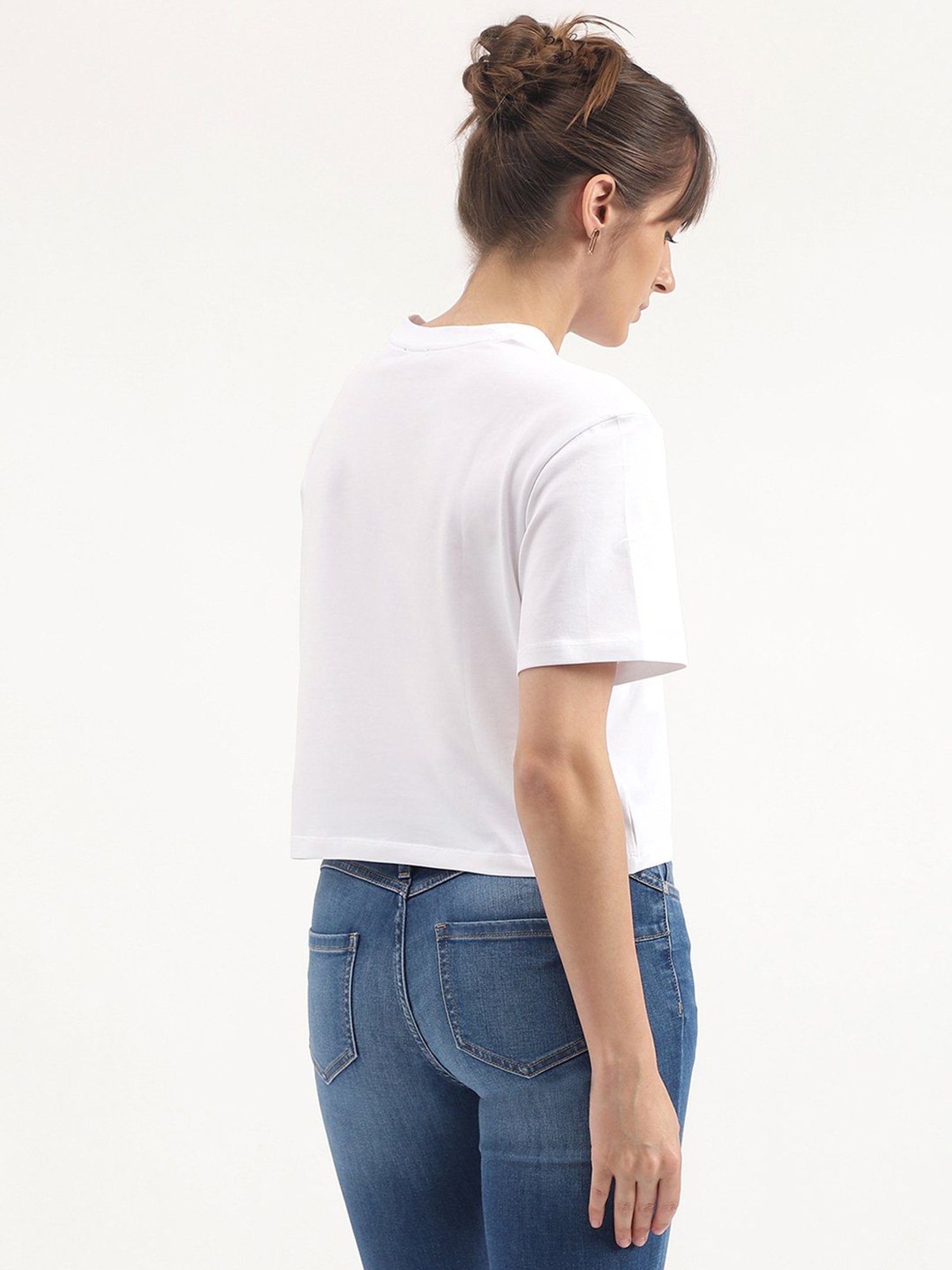 United Colors of Benetton White Printed T-Shirt