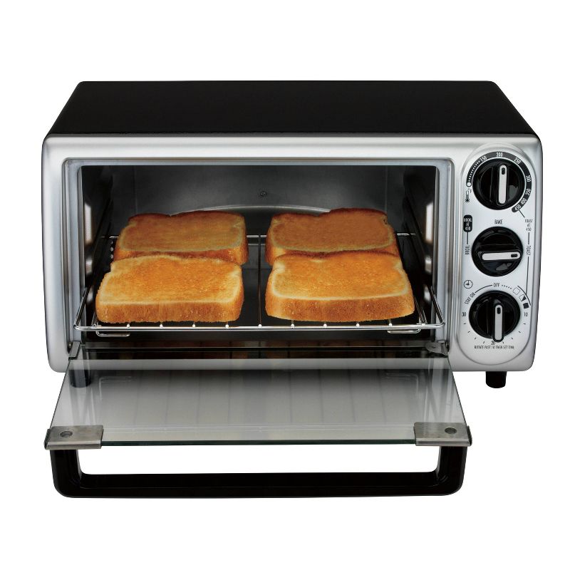Proctor Silex 4-Slice Toaster Oven - Black