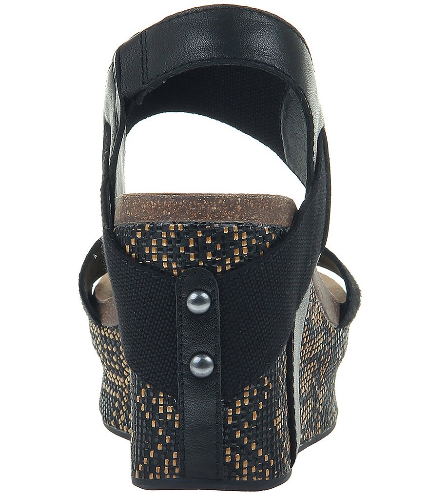 OTBT Bushnell Haircalf Geometric Print Platform Wedges