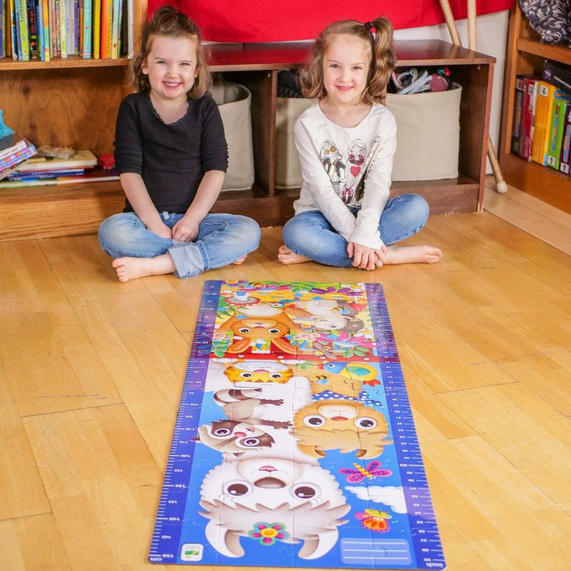 The Learning Journey Long & Tall Puzzl Animal Friends Growth Chart