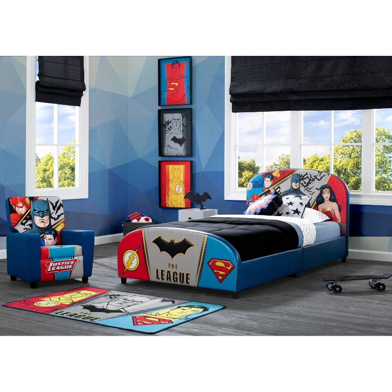 Twin DC Comics Justice League Upholstered Bed - Delta Children