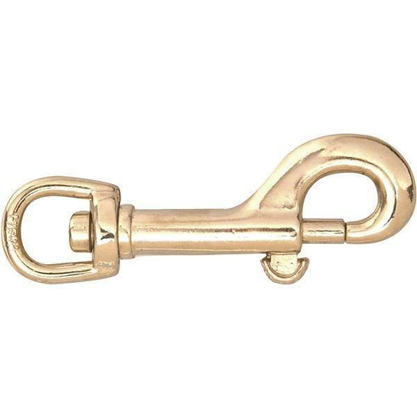100-Nickel Plated 2-11/16" Long 3/8" Eye Swivel Animal Leash Bolt Snap T7616702