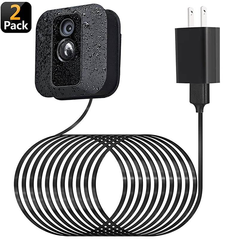 Power Adapter for Blink XT XT2 Outdoor amp Indoor Camera Long and Thin 25 ft75m Weatherproof Cable Continuously Charging Your Blink Security Camera Black