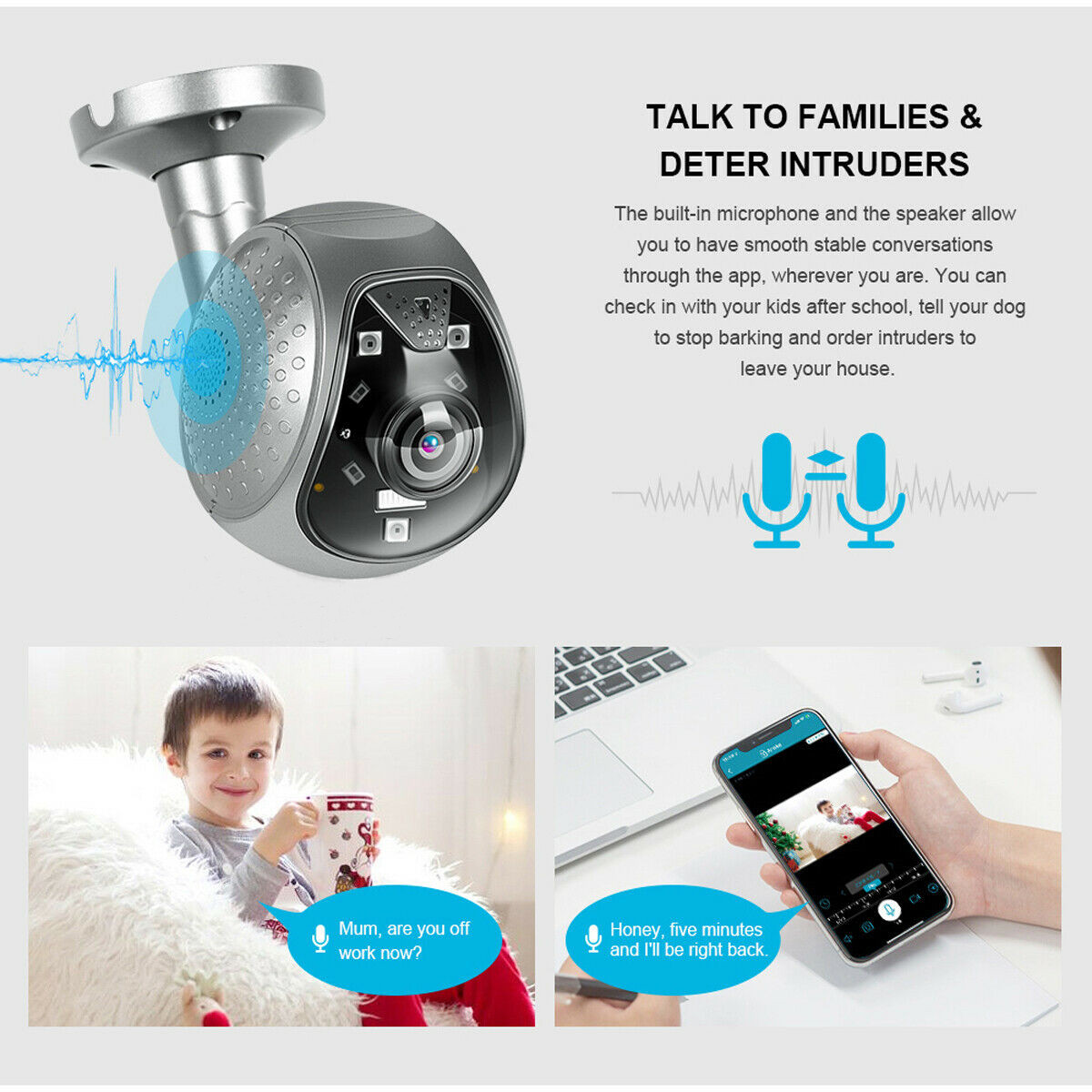 1080P WIFI IP Security Camera Wireless Outdoor Smart Home IR Night Video