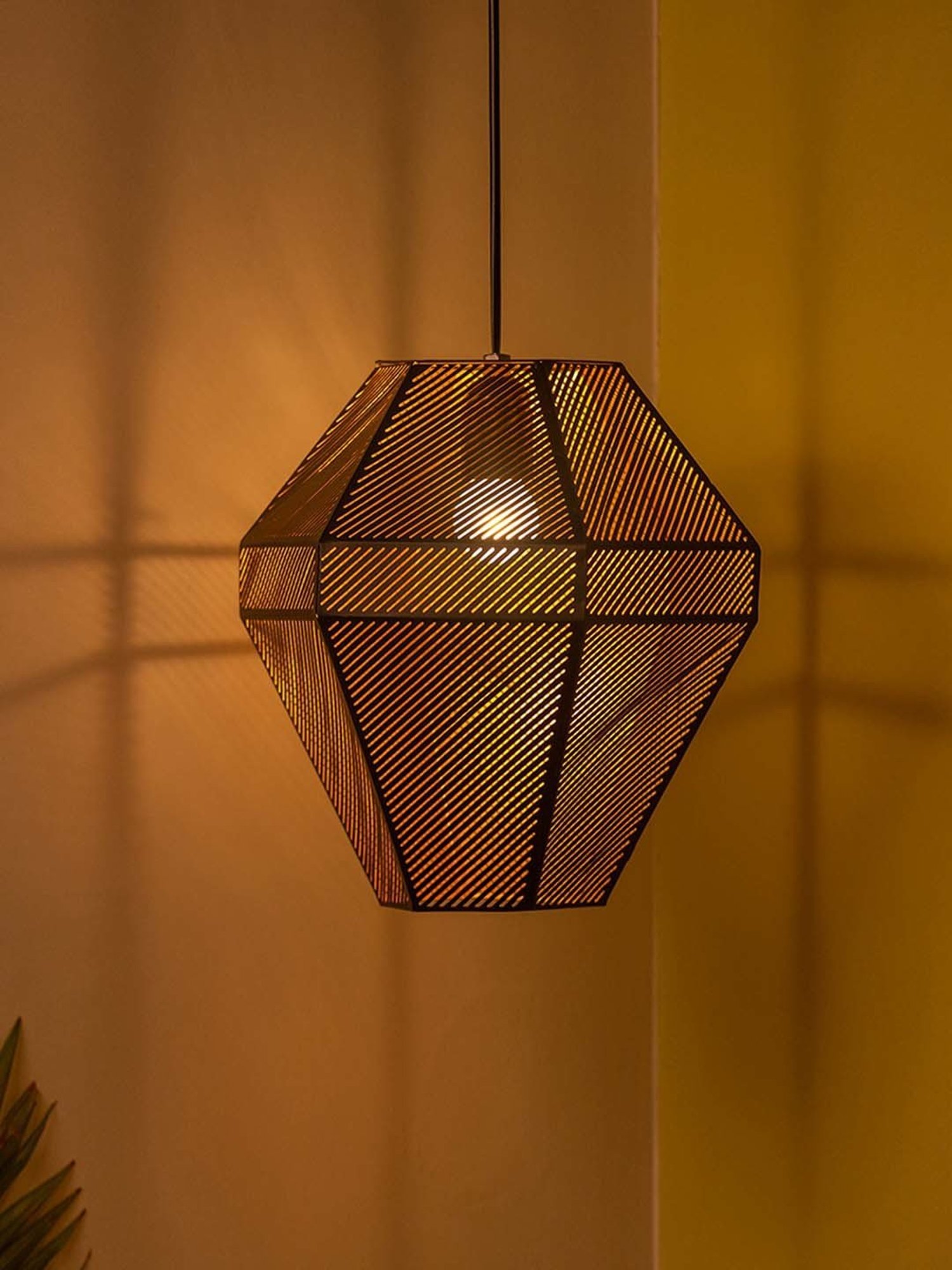 Fos Lighting 'Dish' Antique Gold & White Brass 5-In-1 Hanging Light