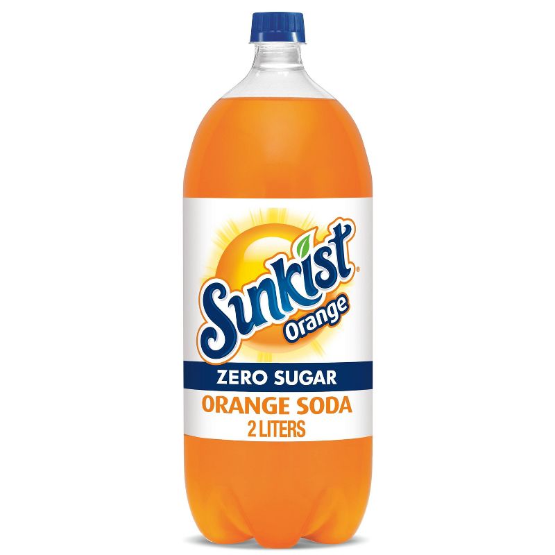 Sunkist Zero Sugar Orange Soda - 2 L Bottle