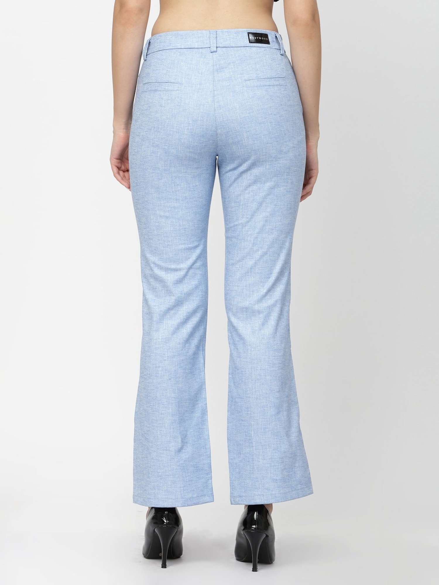 Westwood Blue Relaxed Fit Mid Rise Trousers
