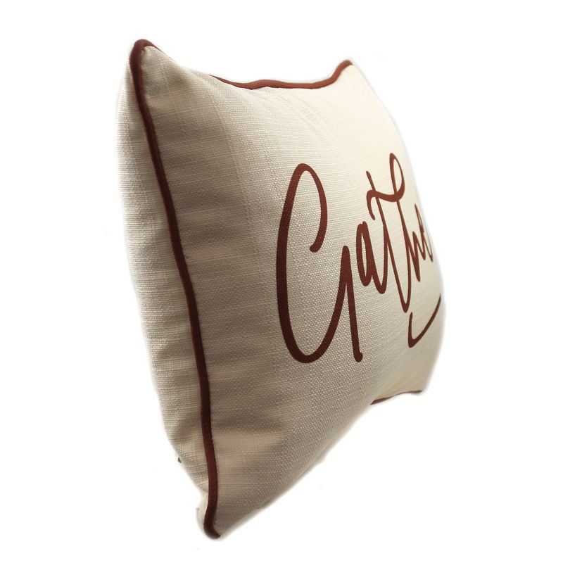 Fall 14.0" Gather Pillow Thanksgiving Home Decor  -  Decorative Pillow