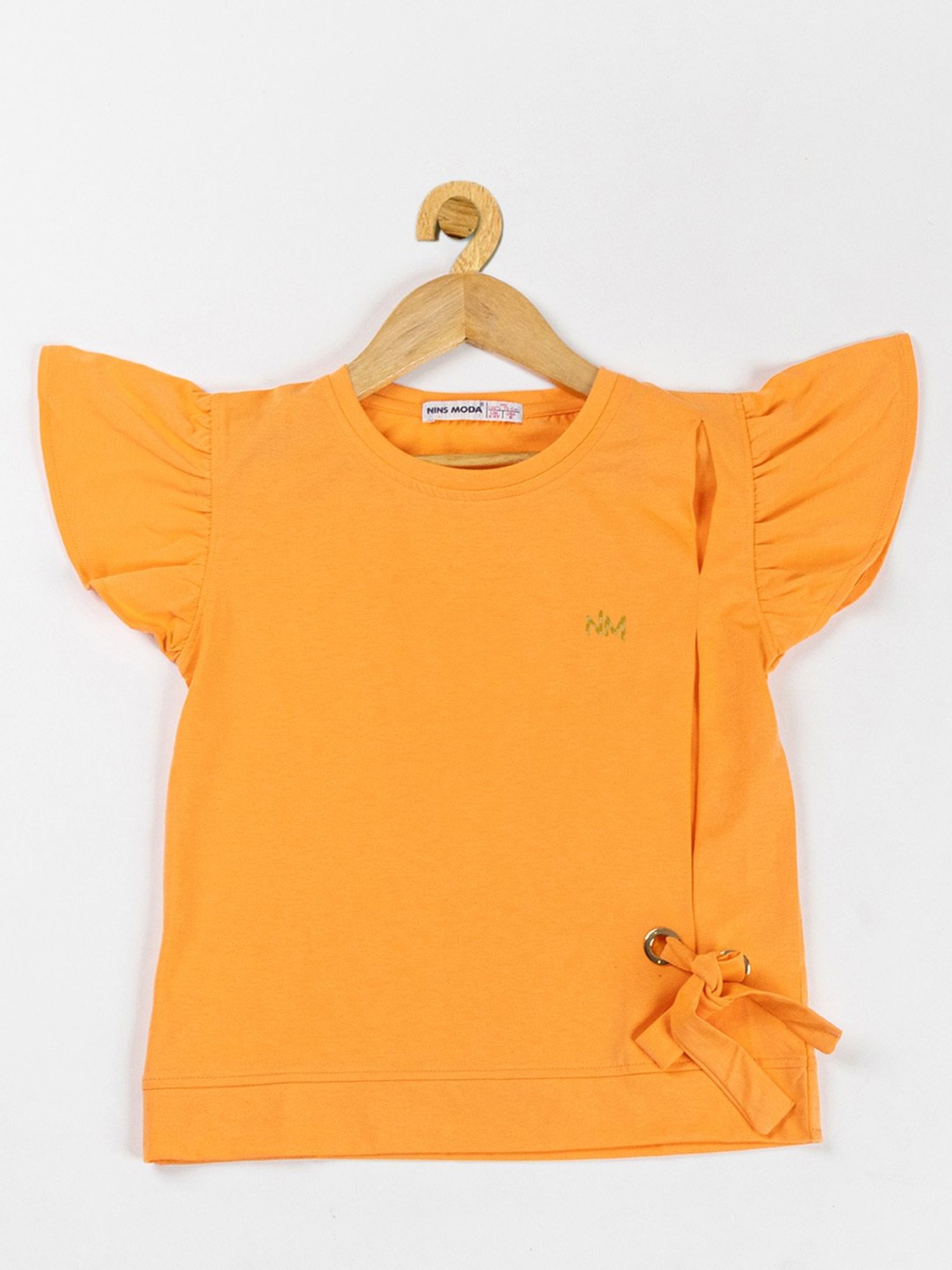 NINS MODA Kids Orange Solid Top