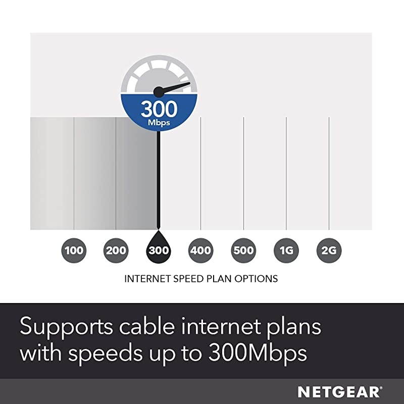 Cable Modem with Voice CM500V - For Xfinity by Comcast Internet & Voice | Supports Cable Plans Up to 300 Mbps | 2 Phone lines | DOCSIS 3.0, Black, 16x4 w/ Voice (CM500V-100NAS)