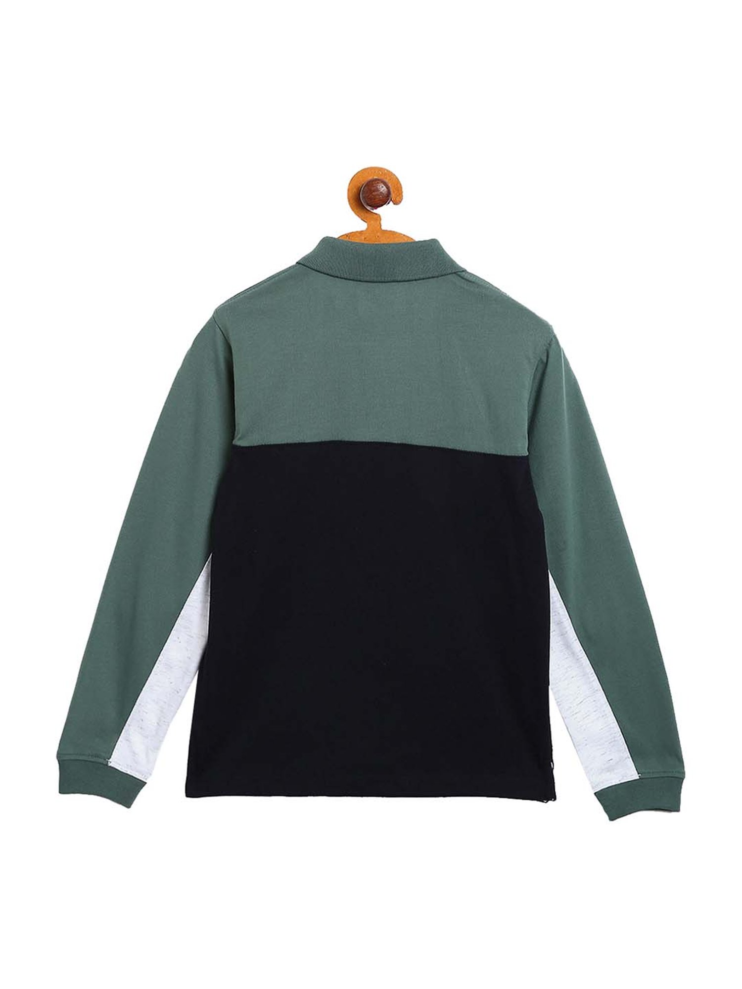 Octave Kids Basil Cotton Printed Polo T-Shirt