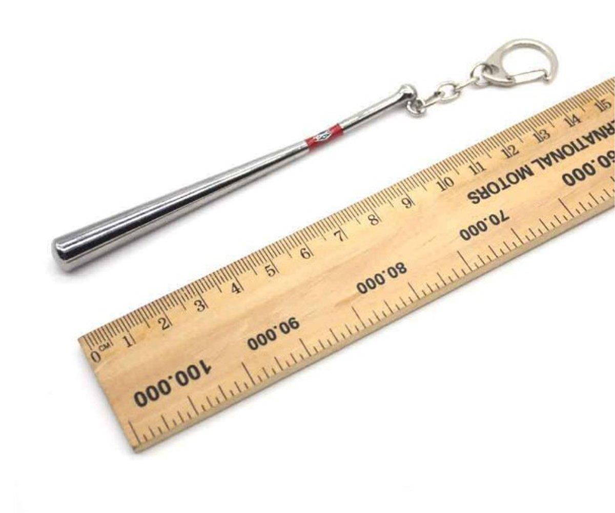 OK-STORE Harley Quinn Baseball Bat Keychain Good Night Key Chain Stainless Steel Key Ring Tag for Your Autos, Home or Boat