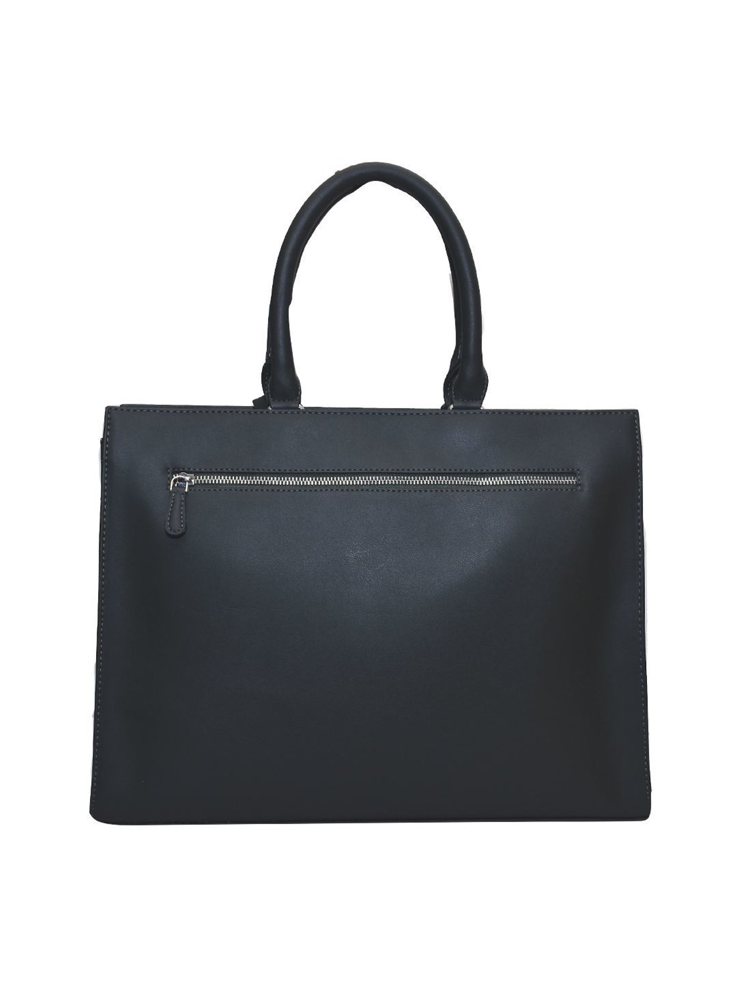 Horra Black Large Satchel Handbag
