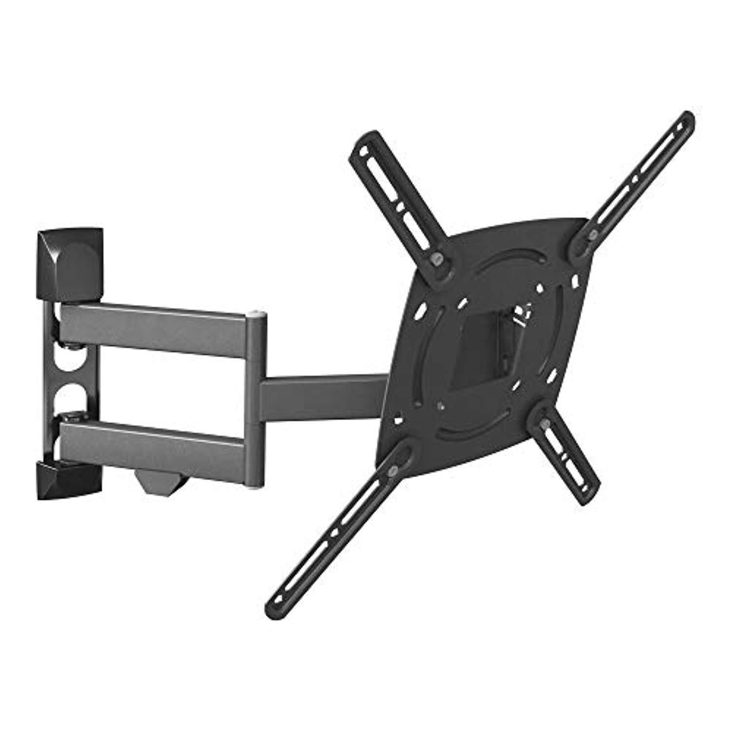 barkan l4tvm full motion curved/flat tv wall mount for 29" -65" screens up to 77 lbs, articulating. 10 year warranty