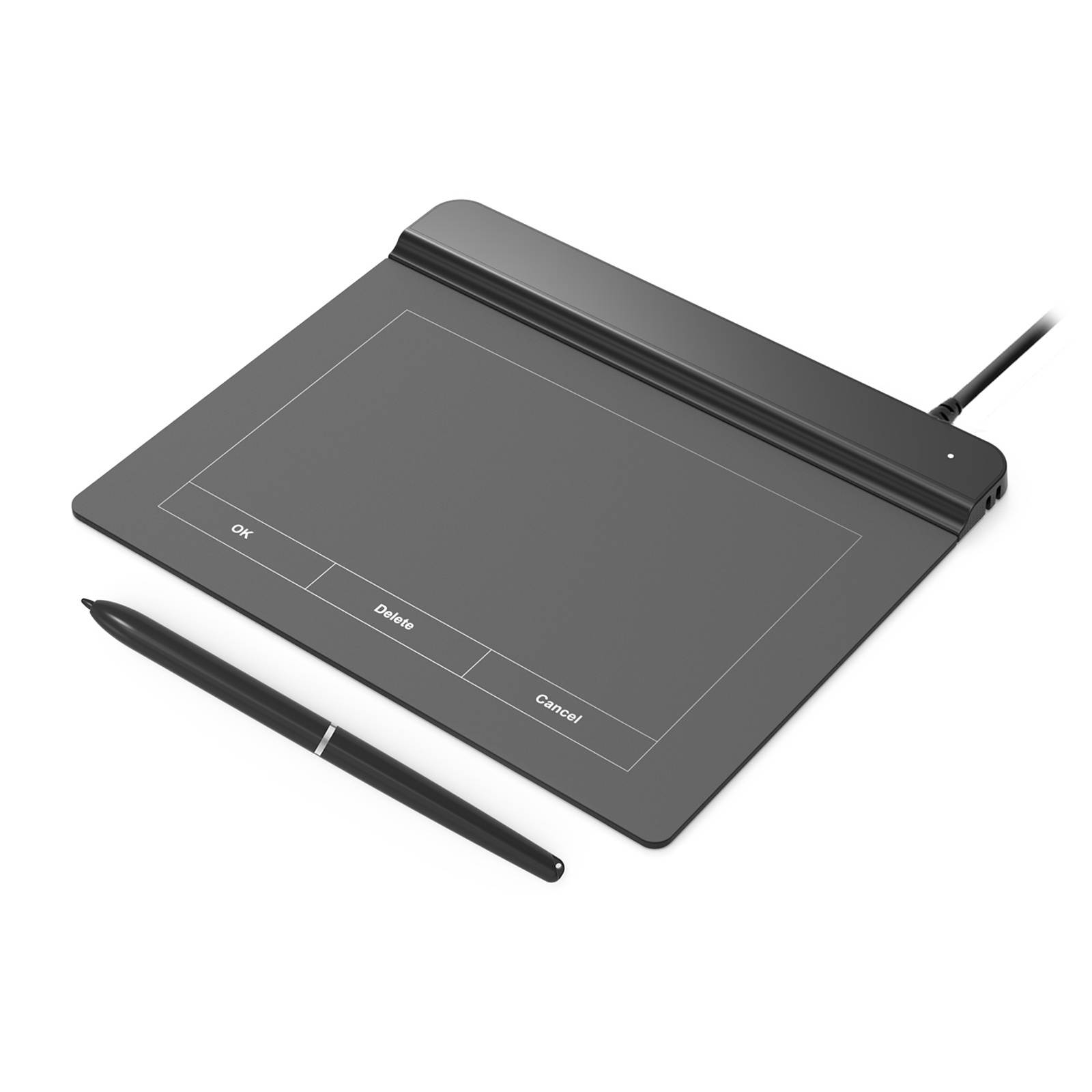 Ugee CS06 Signature Tablet Graphics Drawing Tablet Pad 6x4 Inch Active Area with 8192 Levels Battery-Free Pen 5080LPI Compatible with Windows7/8/10 for Office/Bank/Hotel/Hospital Signature Drawing