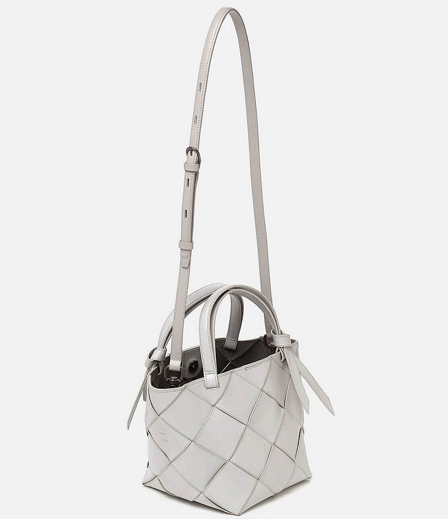 Etienne Aigner Ella Leather Woven Satchel Bag