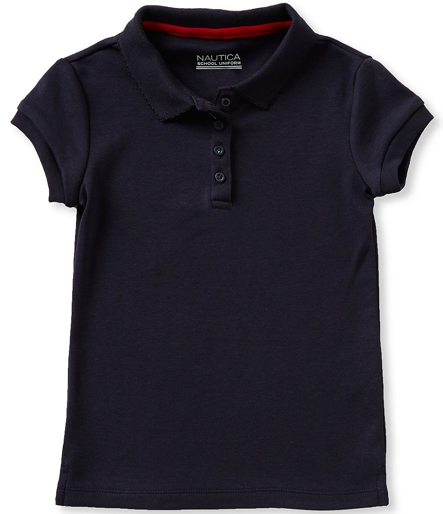 Nautica Little Girls 4-6X Short Sleeve Polo