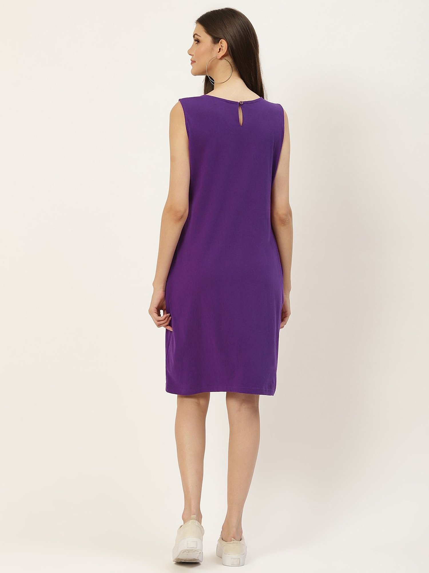 BRINNS Purple Midi A Line Dress