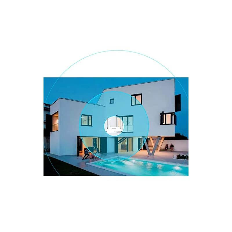 1200Mbps High Power Long Range Wireless Wi Fi Router AC1200 Dual Band 5Ghz+2 4Ghz Smart WiFi Router High Speed WiFi Box with High Power Amplifiers PA+LNA 2 x 2 MIMO 5dBi Antennas