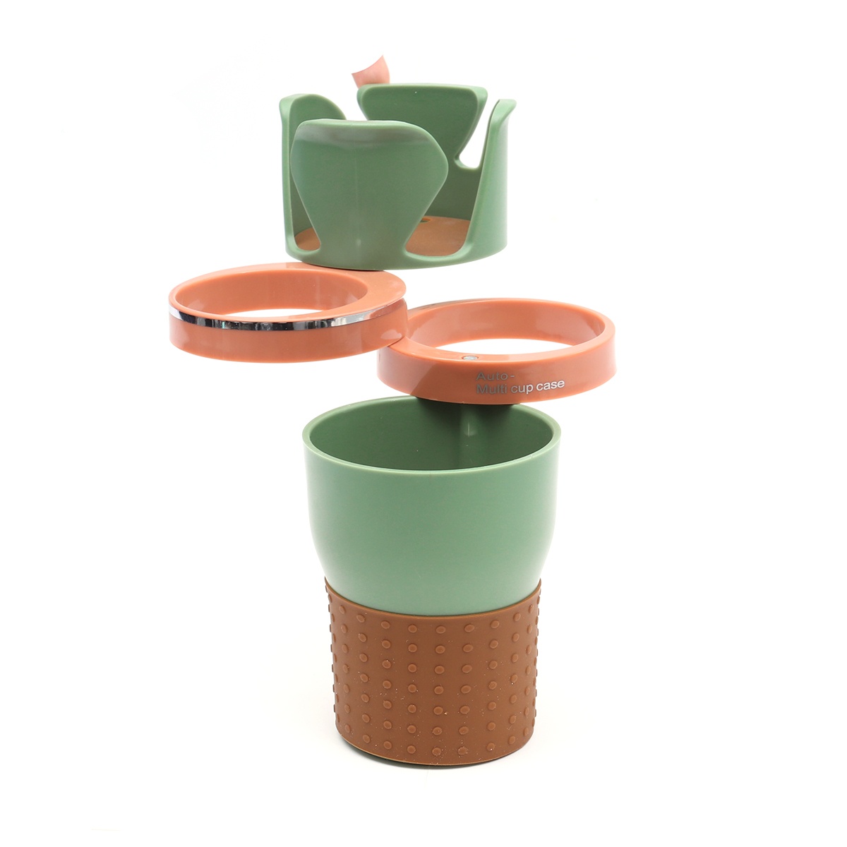 Car Multifunctional Cup Holder Auto-multi Cup Case Drinking Bottle Holder Organizer Storage Box (Black)