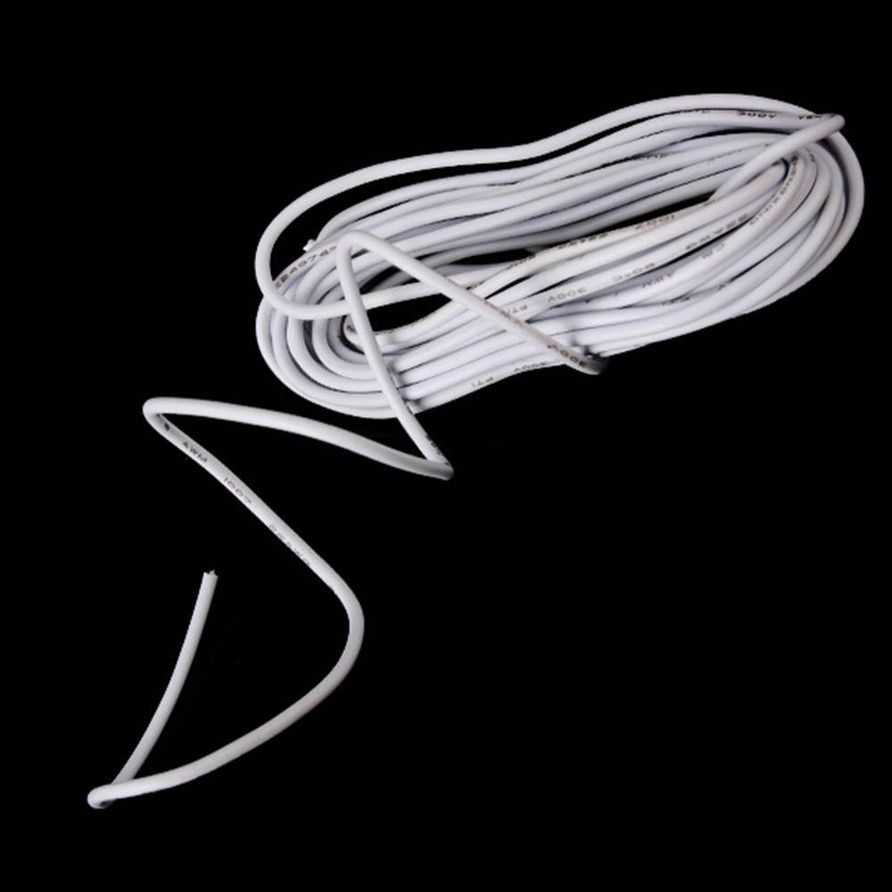 White 5.5FT 22awg Guitar Harness Wire,multi-stranded,single lead,un-shielded