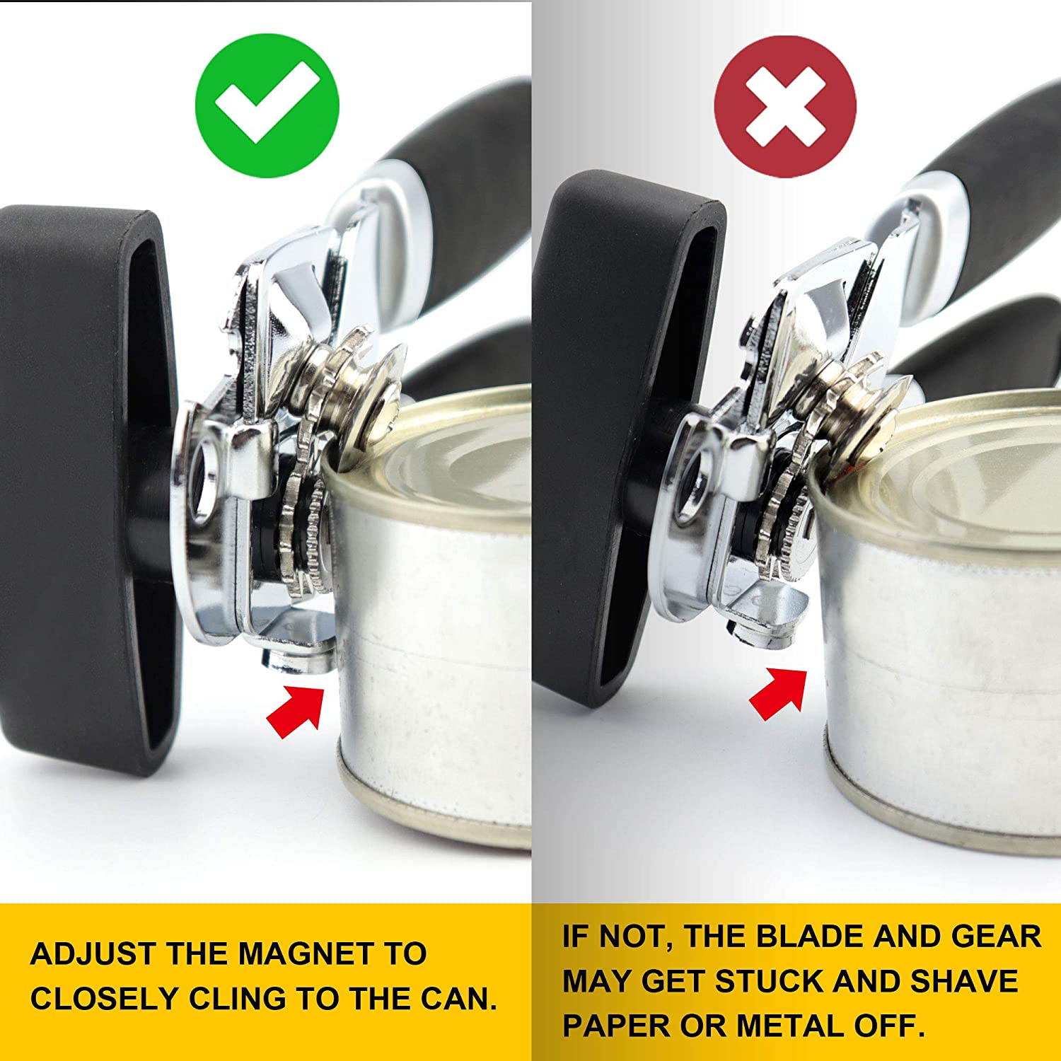 Can Opener Safety Cut 3-in-1 Durable Stainless Steel Can Opener Manual Smooth Edge Food Can Openers Bottle Kitchen