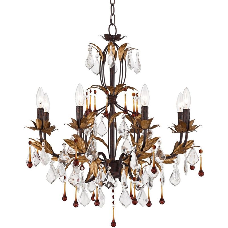 Kathy Ireland Venezia Gold 8-Light 26" Wide Chandelier