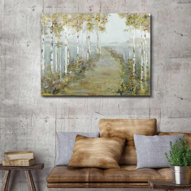 Isles Causeway By Sally Swatland Wrapped Unframed Wall Canvas Art - Masterpiece Art Gallery