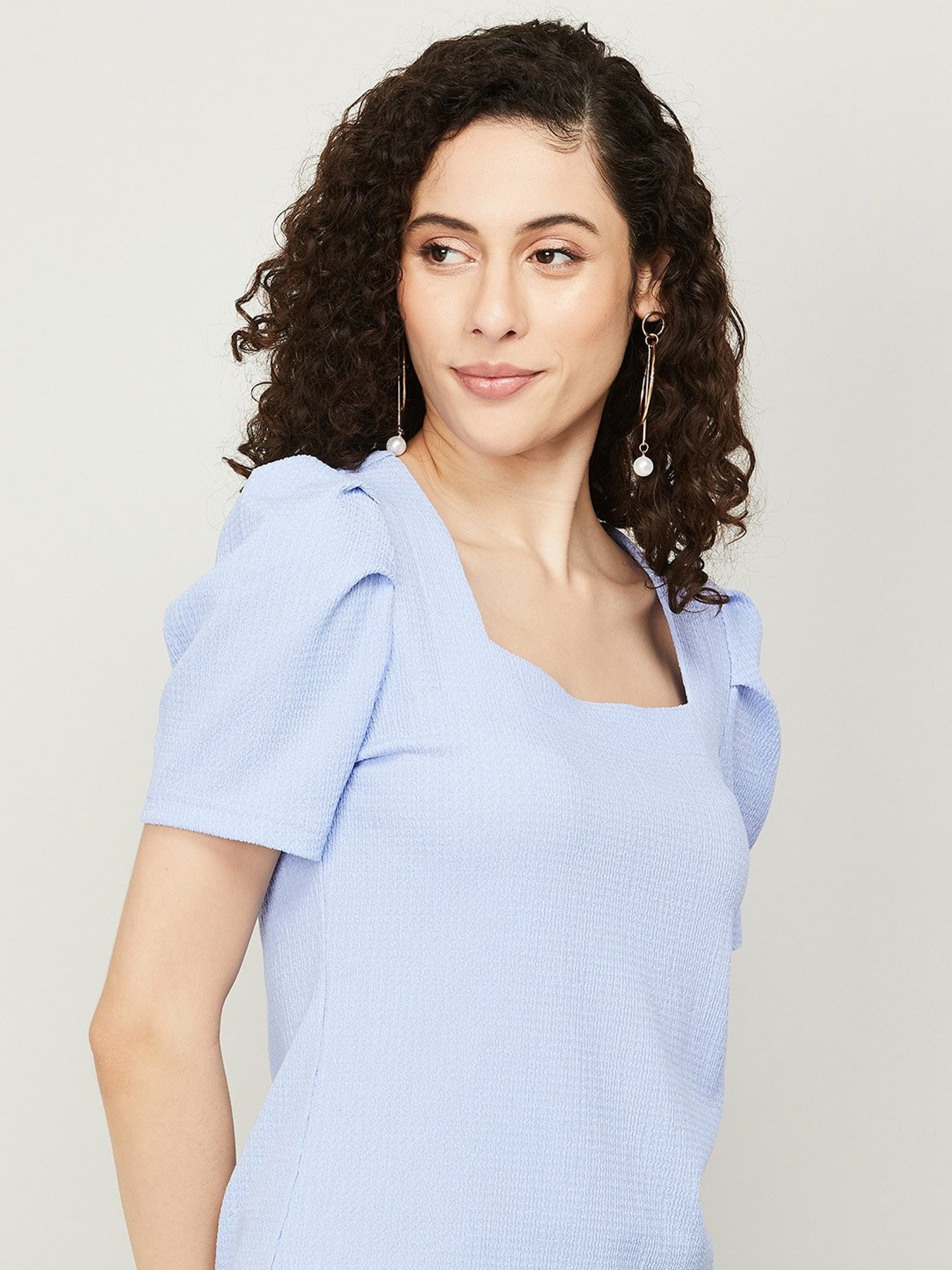 Code by Lifestyle Blue Regular Fit Top