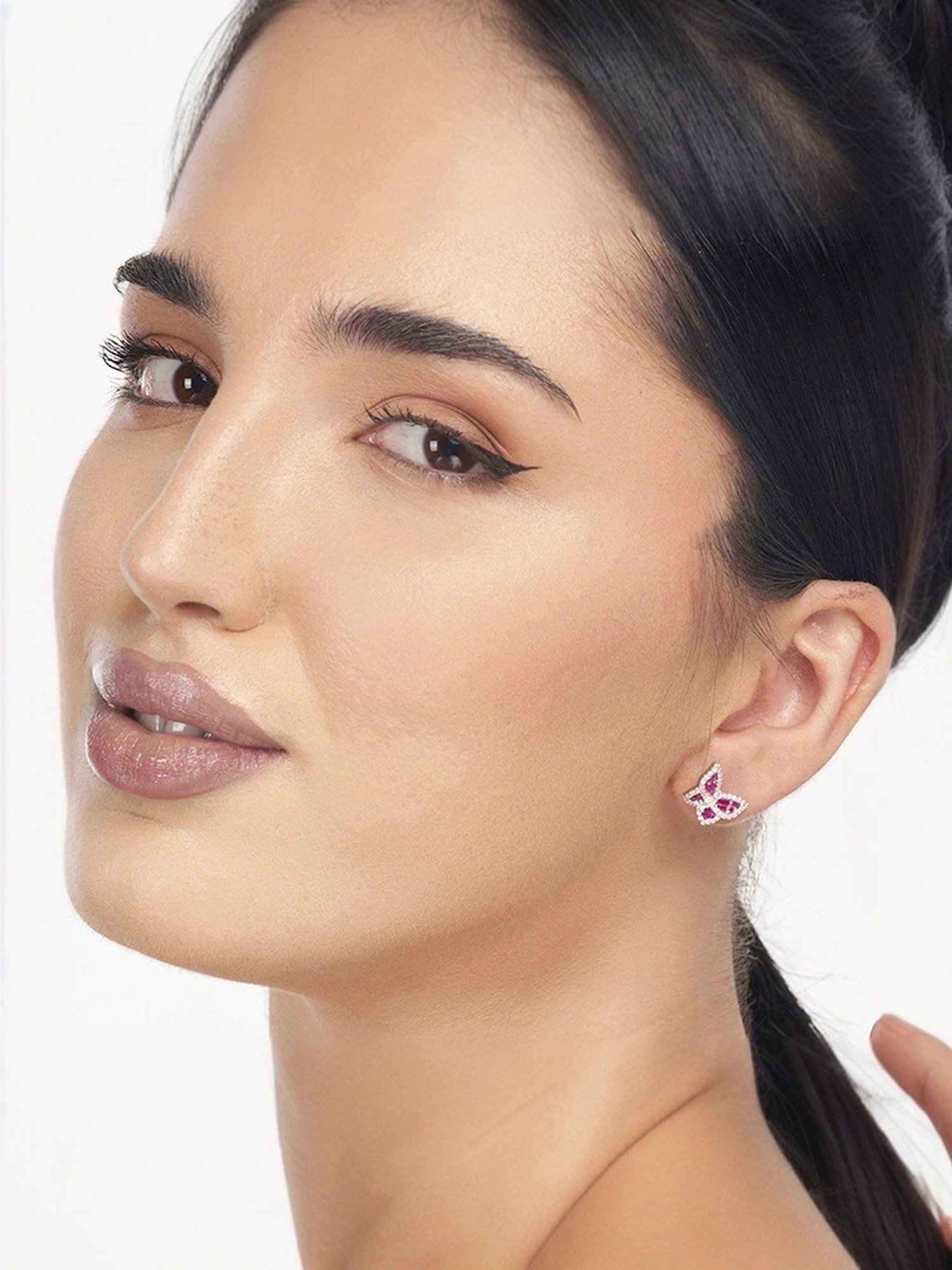 Clara 92.5 Sterling Silver Maude Earrings for Women