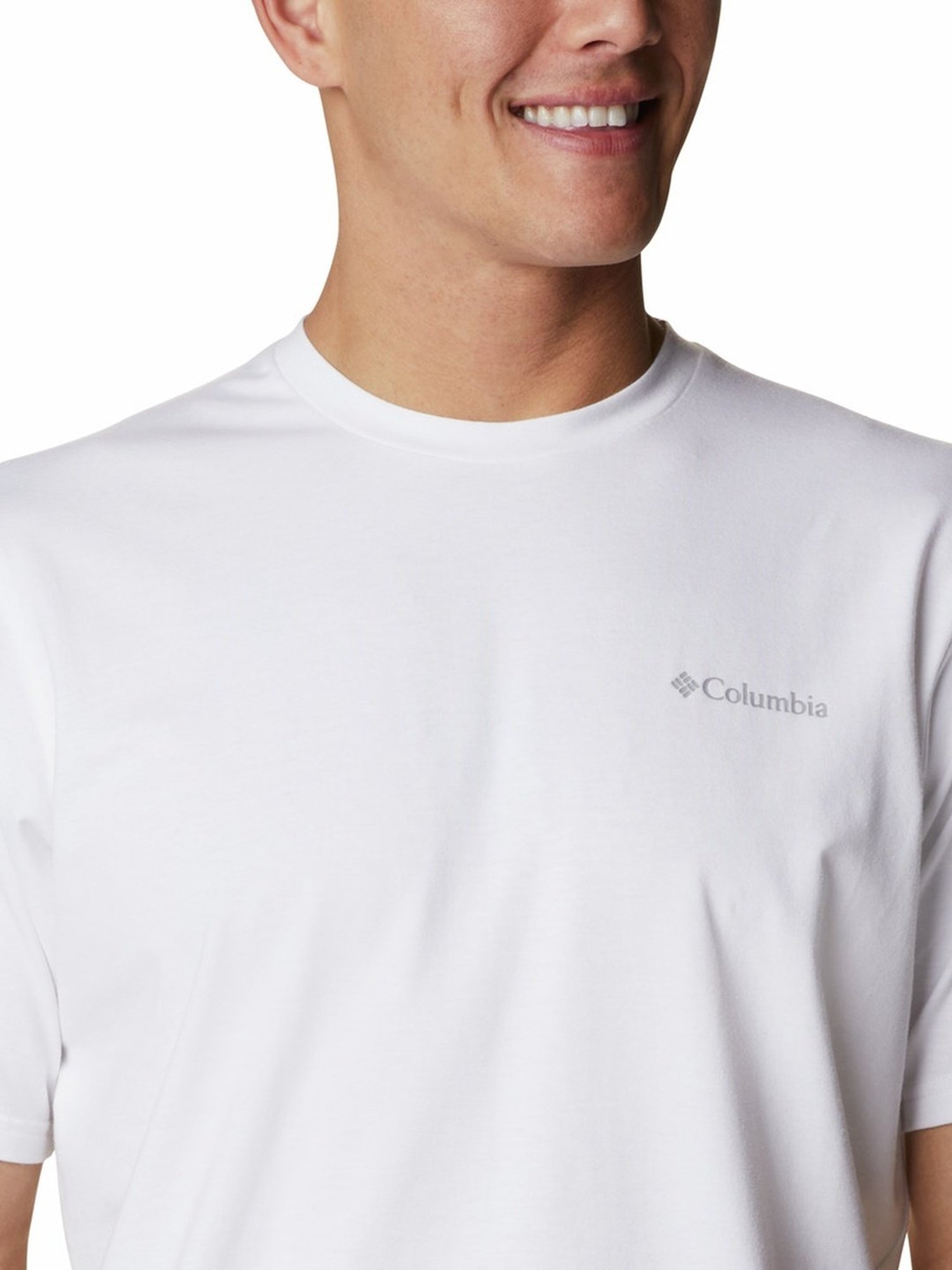 Columbia White Regular Fit T-Shirt