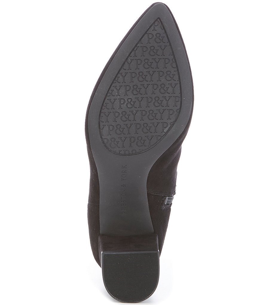 Preston & York Aggie Suede Block Heel Chelsea Booties