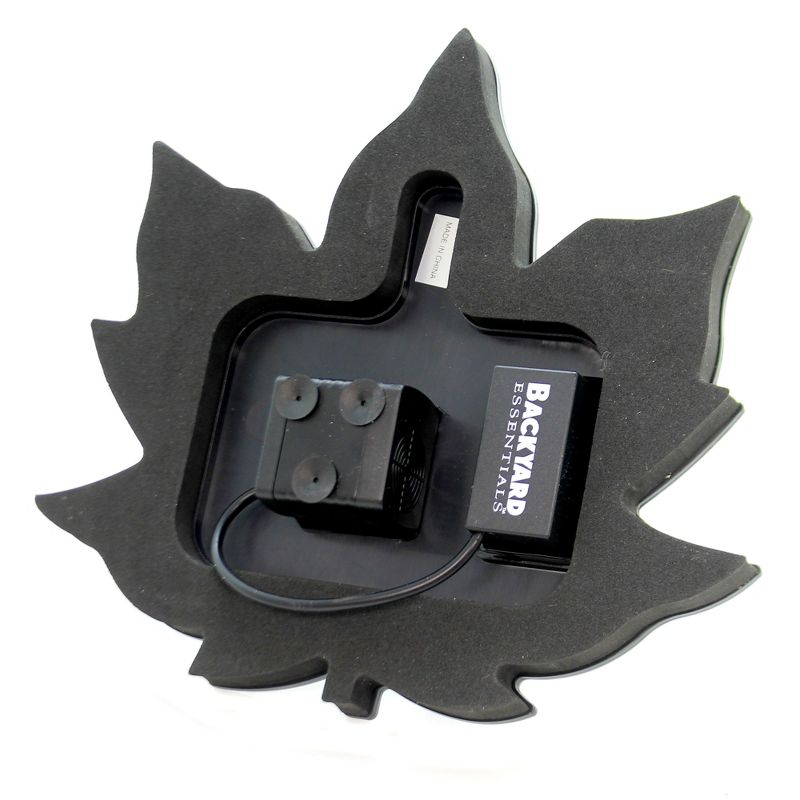 Home & Garden 7.5" Floating Leaf Solar Birdbath Bubbler Moving Water Gold Crest Distributing  -  Bird Baths