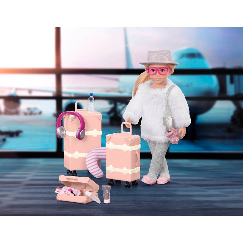 Lori Doll with Luggage Set & Travel Accessories