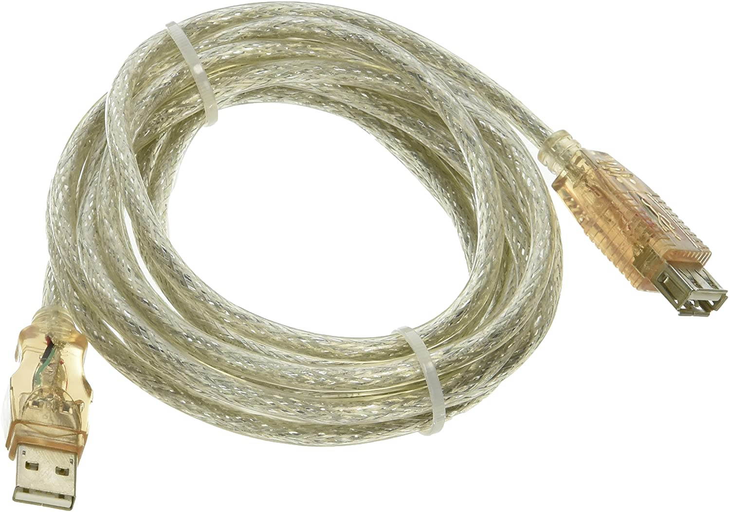 QVS 10-Feet USB 2.0 Translucent Lighted Extension Cable with Red LEDs (CC2210C-10RDL)