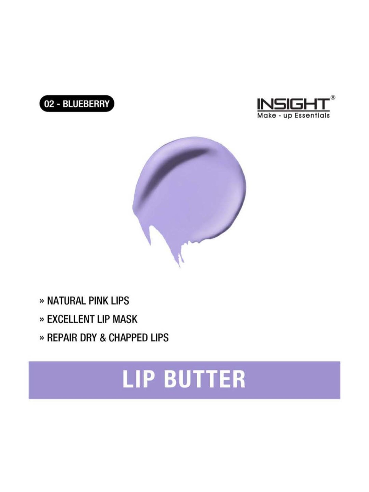 Insight Cosmetics Lip Butter Blueberry - 4 gm