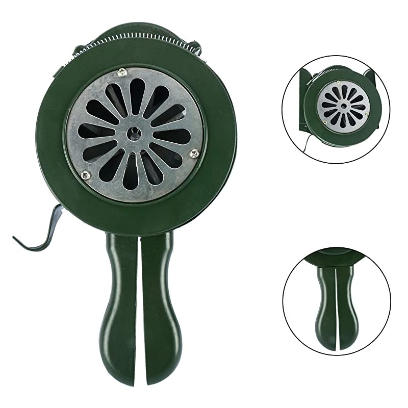 Loud 110&plusmn;2dB Mount Metal Hand Crank Portable Metal AlarmSiren