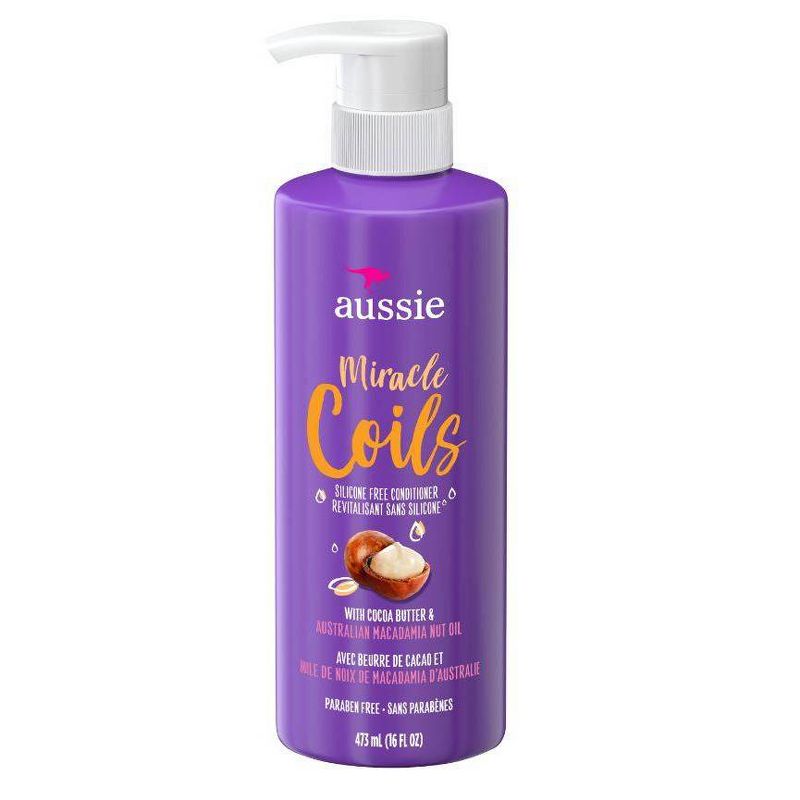 Aussie Miracle Coils Silicone-Free Hydrating Conditioner with Cocoa Butter - 16 fl oz