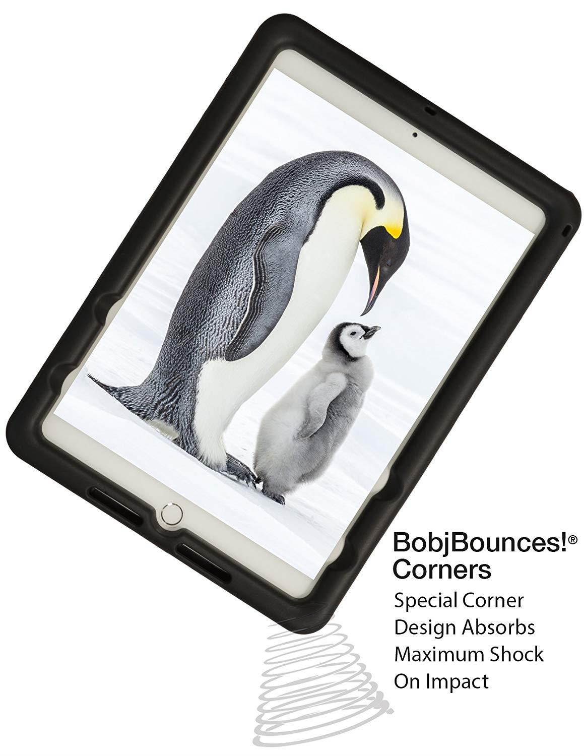 BobjGear Bobj Rugged Case for iPad 2018 6th Generation 9.7 inch - BobjBounces Kid Friendly (Bold Black)