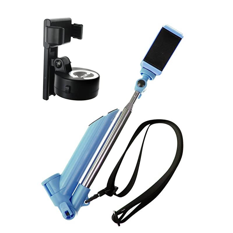 Extendable Tripod Stand Selfie Stick for Travel and Daily Use | Fit for iPhones, Android, TikTok and GoPro Action Cameras | Extends up to 46-Inches with Phone Holder | No Batteries Required