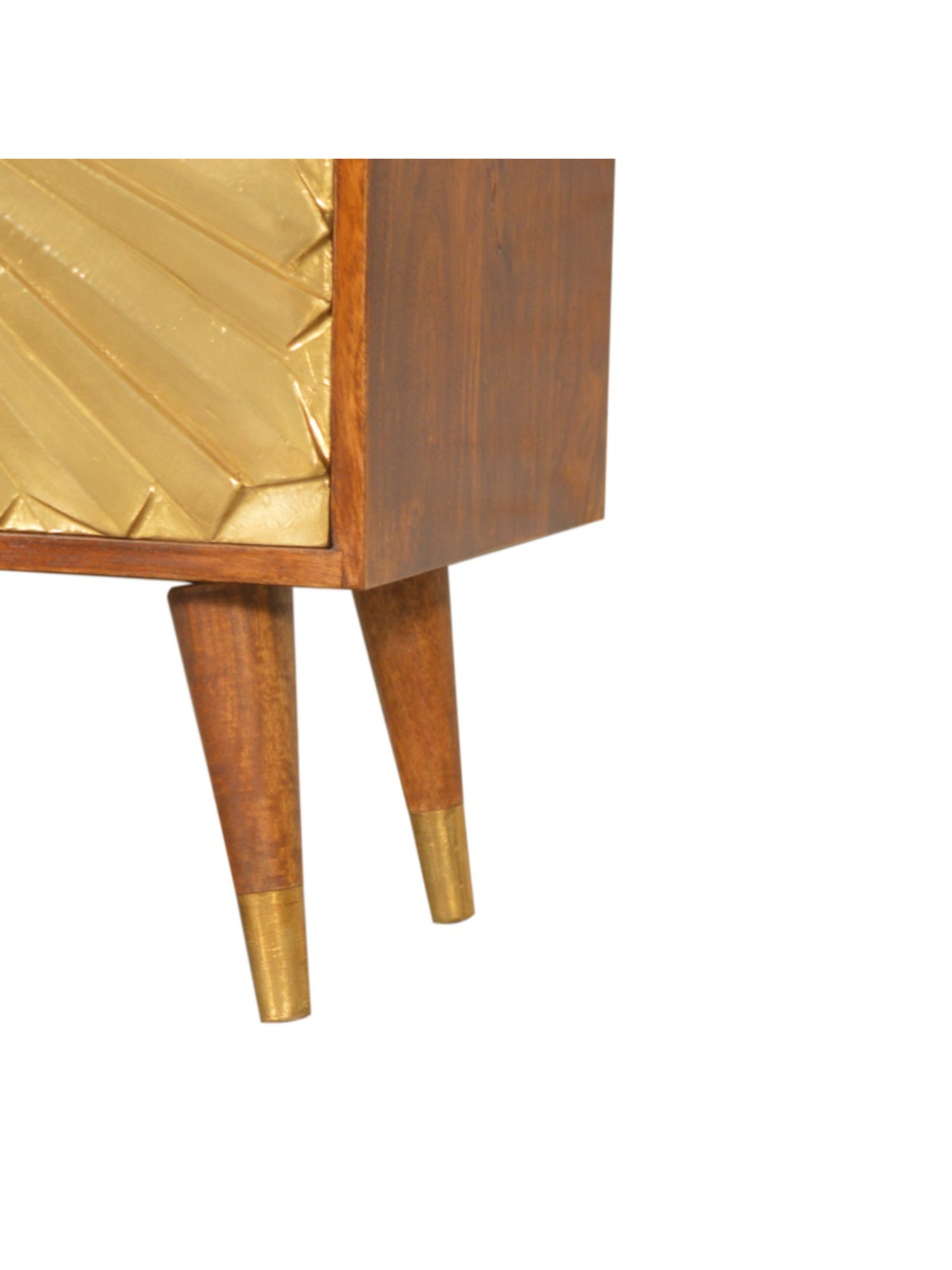 Artisan Furniture Manila Gold & Brown Wood Chest