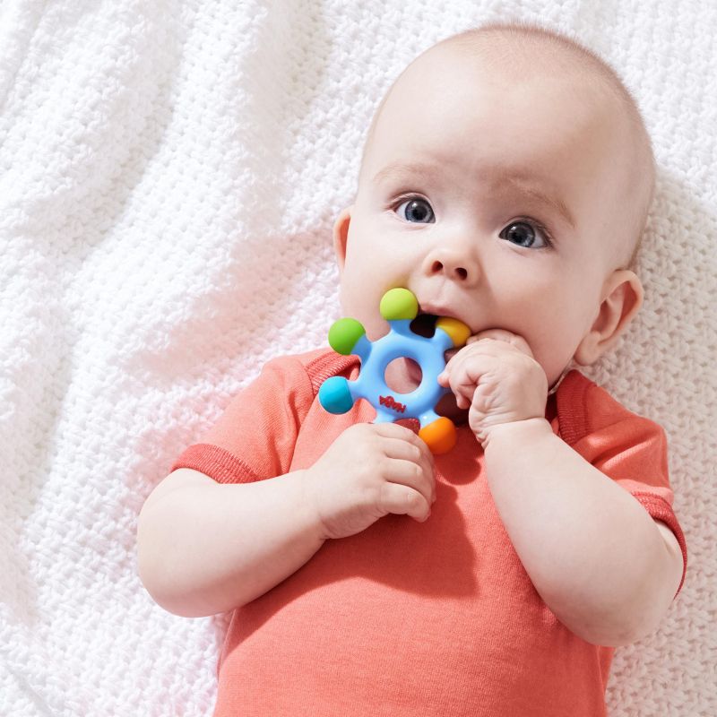 HABA Clutching Toy Color Wheel - Silicone Teether