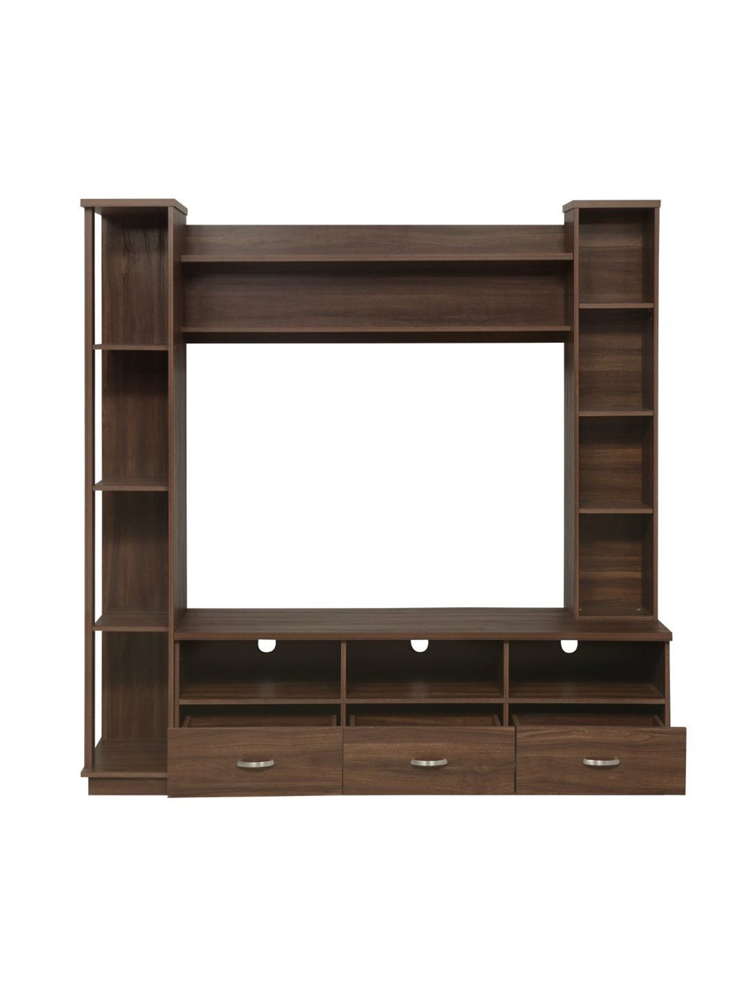 Nilkamal Cora White Engineered Wood TV Entertainment Unit with 2 Shelves