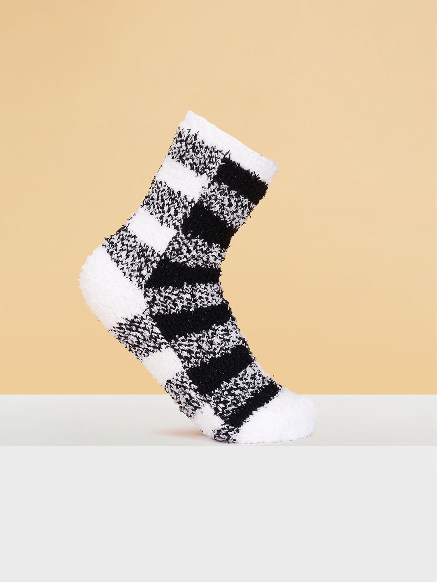 Pantaloons Junior Black & White Polyester Striped Socks