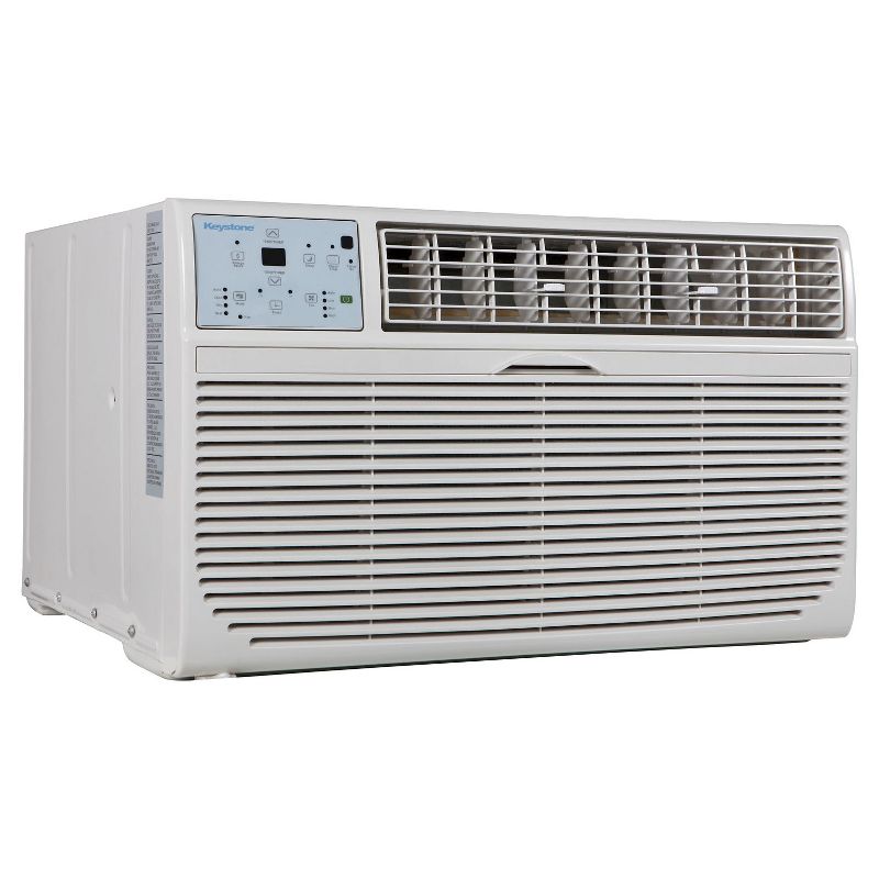 Keystone 10000-BTU 115V Through-the-Wall Air Conditioner KSTAT10-1C with "Follow Me" LCD Remote Control White