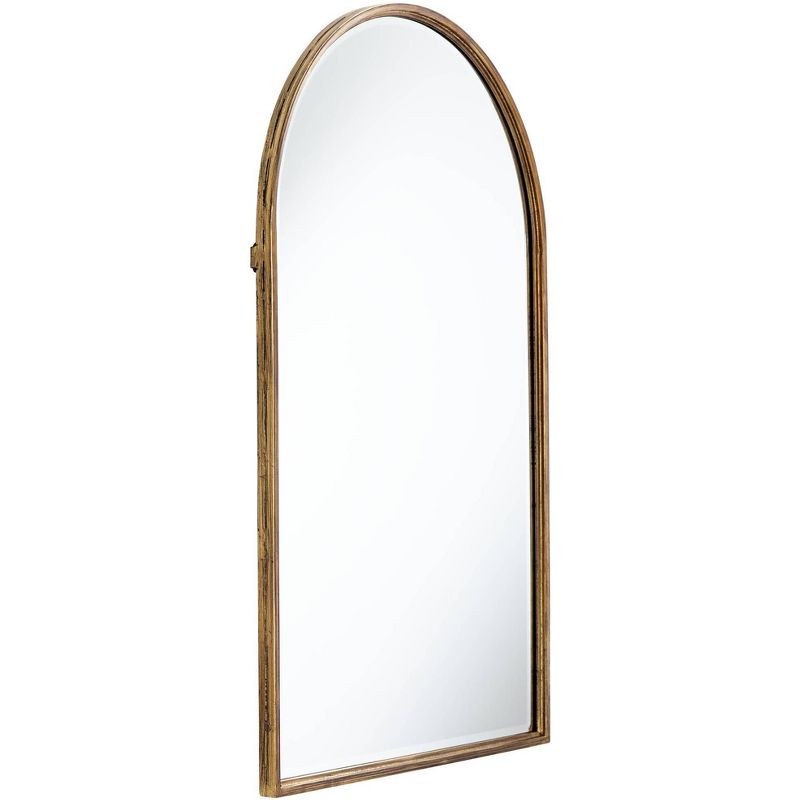 Uttermost Clara Gold 24" x 39" Arch Top Wall Mirror